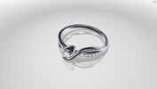 3D Ring Konfigurator, Diamantring, viele Steine, silber