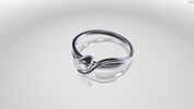 3D Ring Konfigurator, Diamantring, 1 Stein, silber