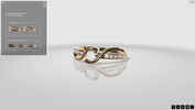 3D Ring Konfigurator, Diamantring, viele Steine, gold, Menü