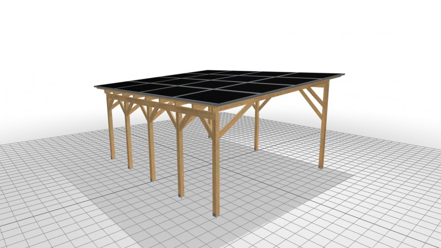 3D Konfigurator  Montageanleitung - Carport - interaktive 3D Online Simulation mit TRImachine