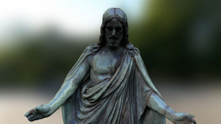 Jesus Statue - Augmented Reality - interaktive 3D Online Simulation mit TRImachine
