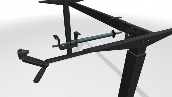 3D Simulation / Interaktive Montageanleitung - verstellbarer Tisch